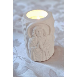 Suport lumânare din ipsos nepictat