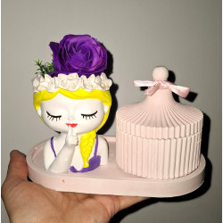 Set Mini-vaza cu bomboniera