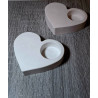 Suport lumânare inimă din ipsos