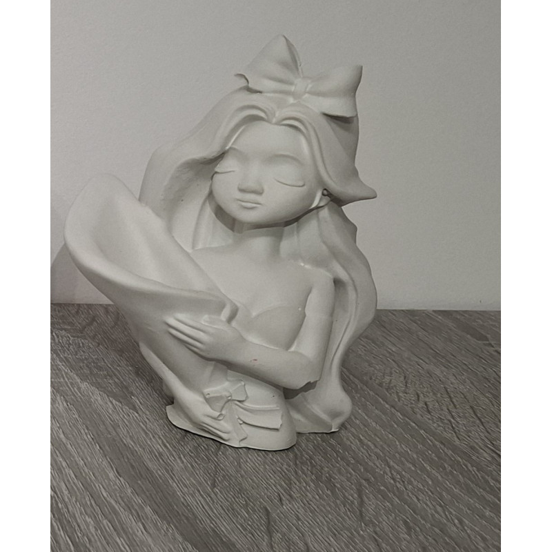 Mini vază din ipsos pentru pictat – decor handmade sau mărturie nuntă / eveniment