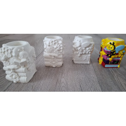 Vază decorativă din ipsos cu albină – decor delicat pentru casă