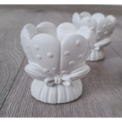 Vază decorativă din ipsos model Floare (Buchet) – decor elegant pentru casă