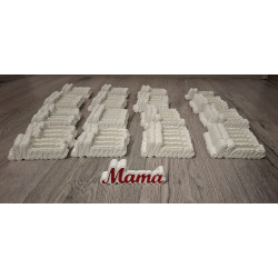 Vază decorativă „Mama” din ipsos – cadou special pentru Ziua Mamei (12 x 4 cm)