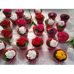 Cosulete cu trandafir de sapun