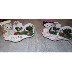 Aranjament decorativ 8 Martie – Cadou original pentru femei, realizat manual