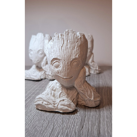 Groot - mini vază din ipsos nepictată – ideală pentru pictat, decor și mărturii
