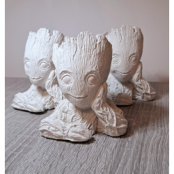 Groot - mini vază din ipsos nepictată – ideală pentru pictat, decor și mărturii