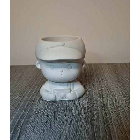 Băiatul fotograf - mini vază din ipsos