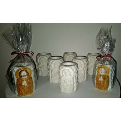 Suport lumânare din ipsos nepictat